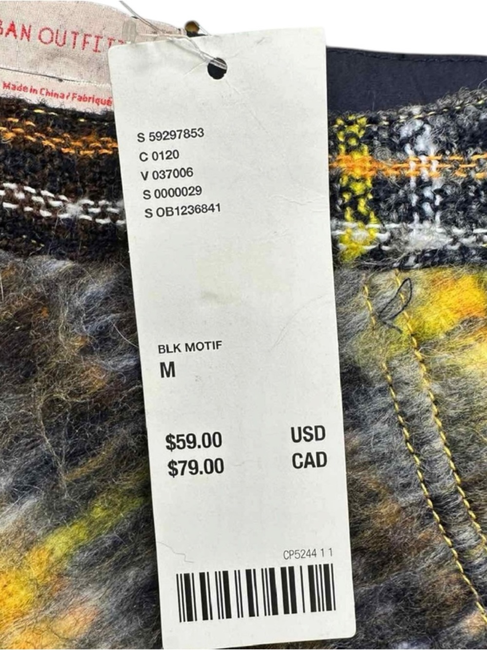 Urban Outfitters NWT Plaid Wool Blend Mini Skirt Size M - Picture 6 of 8
